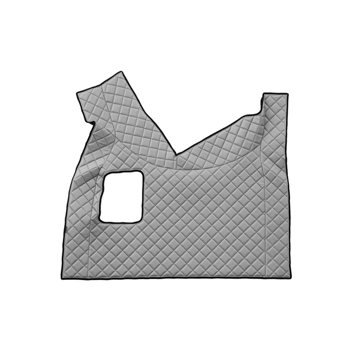 Covoras central pentru tunel, F-CORE, ECO-PIELE Q, gri, manual, compatibil VOLVO FH 4 (01.2013-12.2019) si FH 5 (01.2020-)