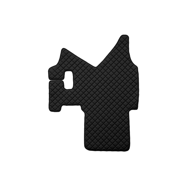 Covoraș central pentru tunel, F-CORE, eco-piele, negru, manual, 30x45cm