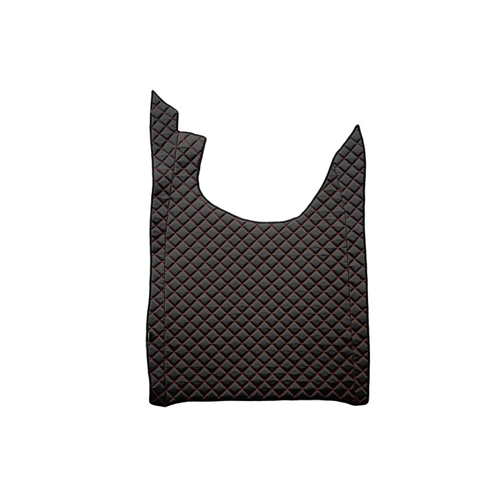 Covoraș central pentru tunel, F-CORE, ECO-PIELE Q, Negru/Roșu, 10mm