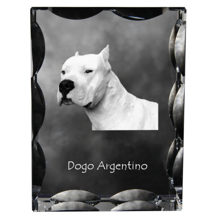 Rama foto cristal, Art-Dog, cu imagine personalizata, 12x9x5cm