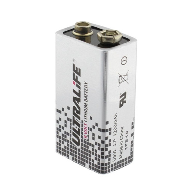 Baterie 6LR61, 9V, litiu, 1200mAh, ULTRALIFE, T114067