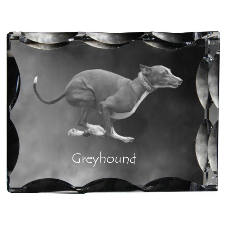 Rama foto cristal, Art-Dog, cu personalizare, 12x9x5cm, transparent