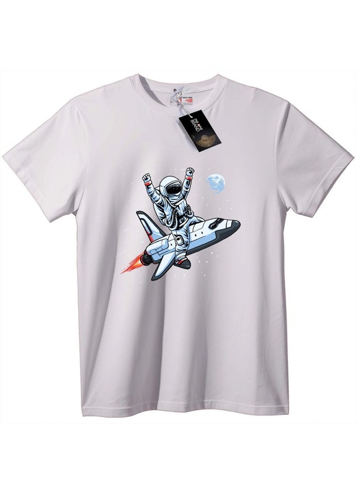 Tricou Navă Spațială, Alb
