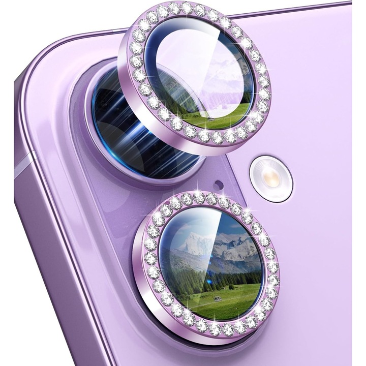 Folie protectie camera pentru iPhone 17, 3 piese, sticla securizata 9H, transparent