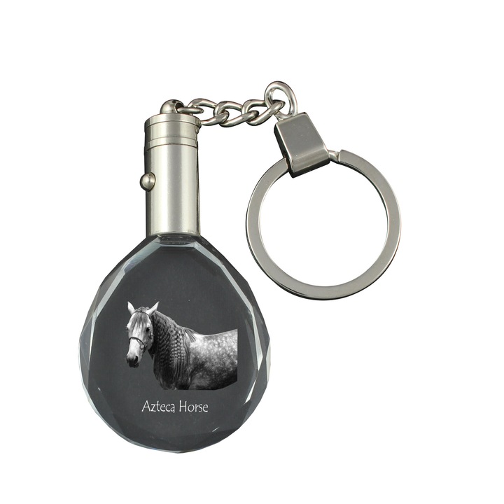 Breloc cu cristale, Art-Dog, set cu personalizare, iluminare, 40x35x10mm