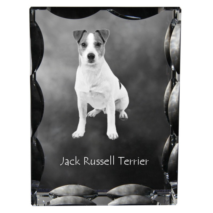 Statueta din cristal cu fotografie personalizata, Art-Dog, 12x9x5cm, pentru caini