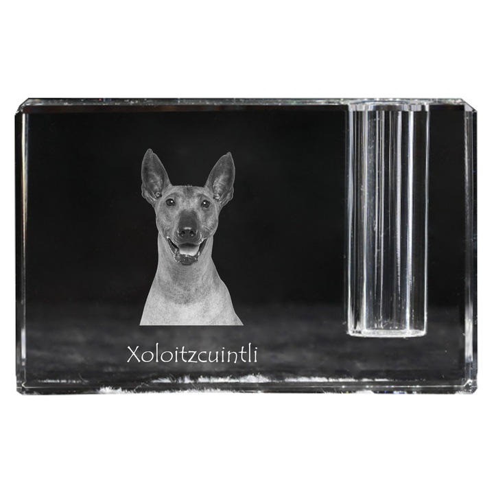 Suport pentru articole birou, Art-Dog, cristal, personalizabil, 11x4x7cm