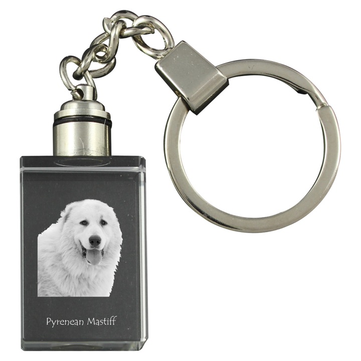 Brelocuri din cristal cu imaginea cainelui, Art-Dog, 20x30x15mm, iluminat, cadou unic