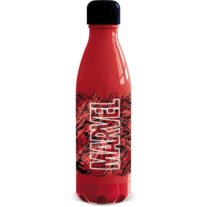 Marvel Red műanyag kulacs csavaros kupakkal 660 ml