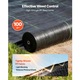 Geotextil de inalta densitate 100 g/m², contra buruienilor, 2 x 50 m, Negru