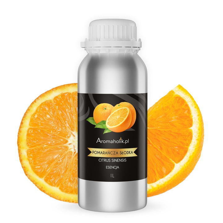 Ulei Esential De Portocala Dulce, 1L, 100% Natural, Pur, Pentru Lumanari, Arzator Si Aromaterapie