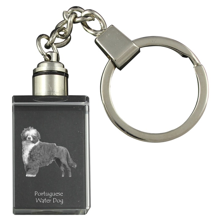 Brelocuri din cristal Art-Dog, breloc cu imaginea cainelui, iluminat, 20x30x15mm