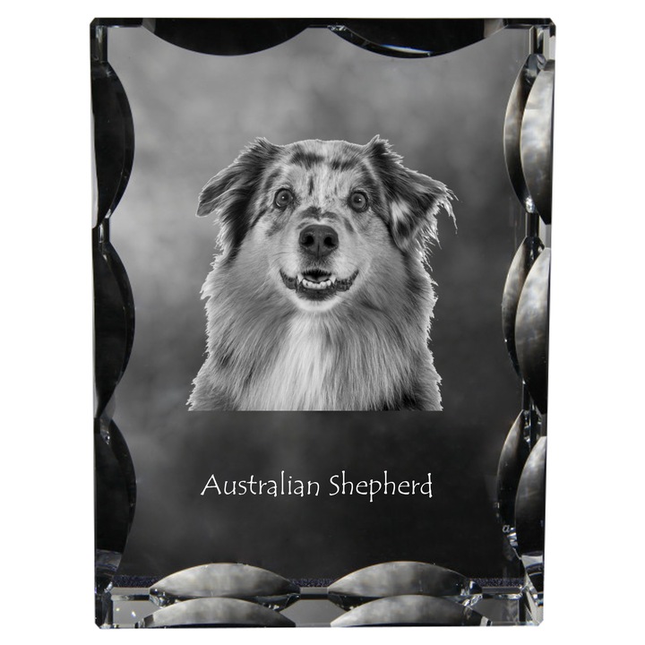 Rama foto cristal, Art-Dog, krysztal cu poza, personalizabila, 12x9x5cm