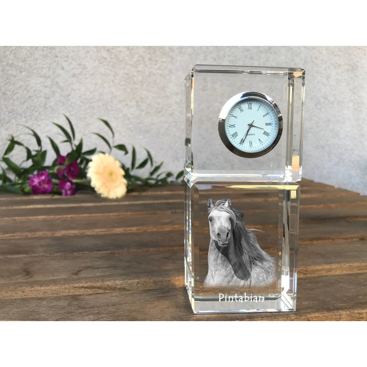 Ceas din cristal Art-Dog, Pintabian, 14,5x6,5x4cm