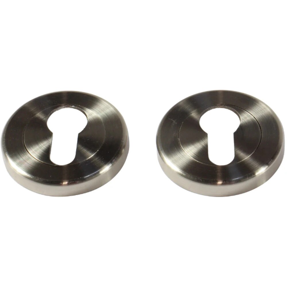 Set rozete pentru cilindru Assa Abloy, aluminiu, nichel satin, 54 mm, 2 ...