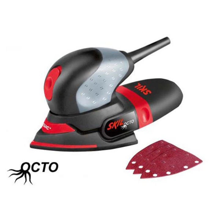 Masina de slefuit multifunctionala SKIL 7207AA, 100W, 24000PM, disc 92mm, placa 151x102mm, 3 foi slefuire