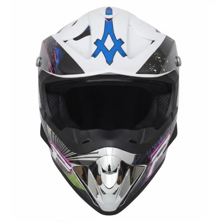 Casca Off-Road Motocross, ATV, MTB – Marime L, Design Carbon multicolor