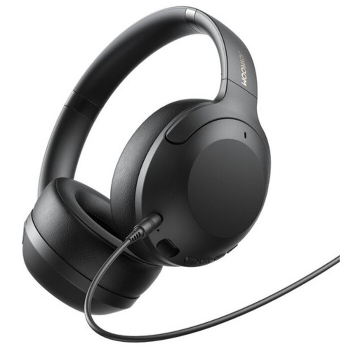 Casti wireless Joyroom JH2, Over-Ear, Bluetooth 5.4, ANC, A2DP, Autonomie pana la 70 ore, Baterie 800mAh, Negru