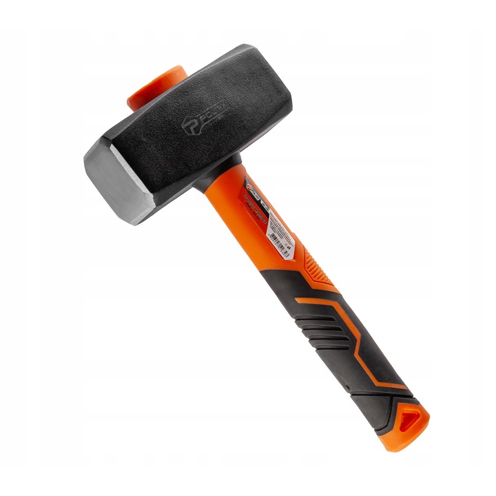 Зидарски чук 4000 г, Polax, въглеродна стомана, дръжка от фибростъкло, 900 мм