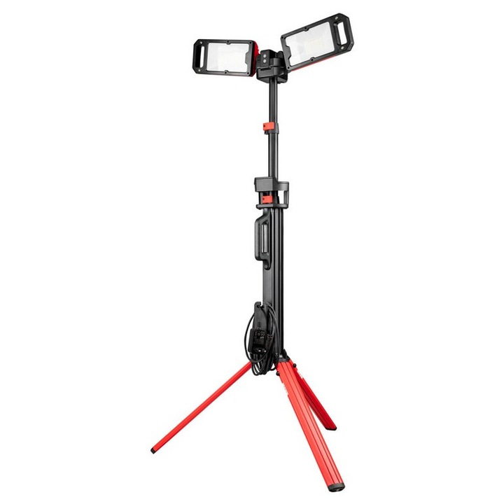 Proiector LED pliabil PRO 5000lm, 2 temperaturi de culoare, IPX4, 890x160x122mm, set complet