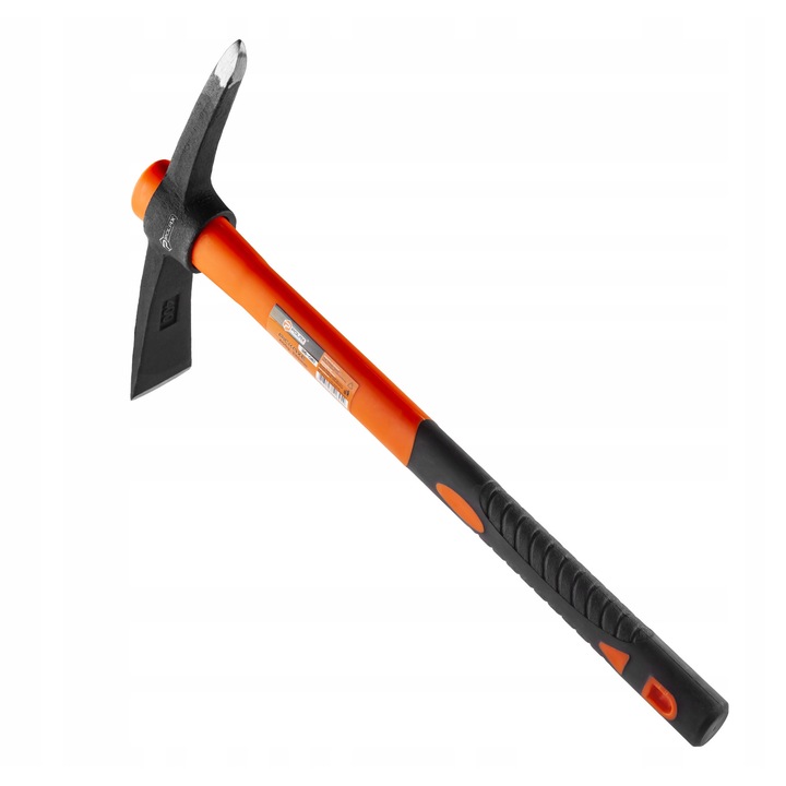 Комплект зидарски чук 3000 г и ръчен пикел 400 г, дръжка от фибростъкло, Polax