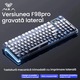 Механична клавиатура AULA F98 Pro V3 с три режима, RGB осветление, интелигентен екран, въртящ се бутон, батерия 8000mAh, hot-swappable