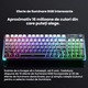 Механична клавиатура AULA F98 Pro V3 с три режима, RGB осветление, интелигентен екран, въртящ се бутон, батерия 8000mAh, hot-swappable
