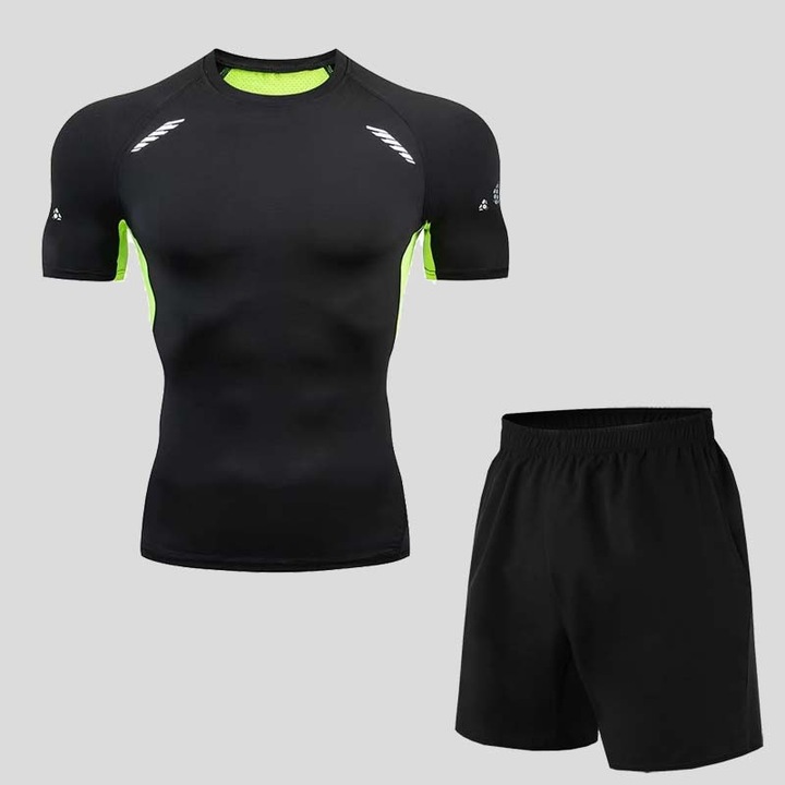 Set de lenjerie sport pentru barbati, negru