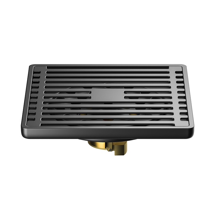 Sistem de scurgere, inox 304, miez din alama, rezistent la coroziune, gri metalic, 1 bucata