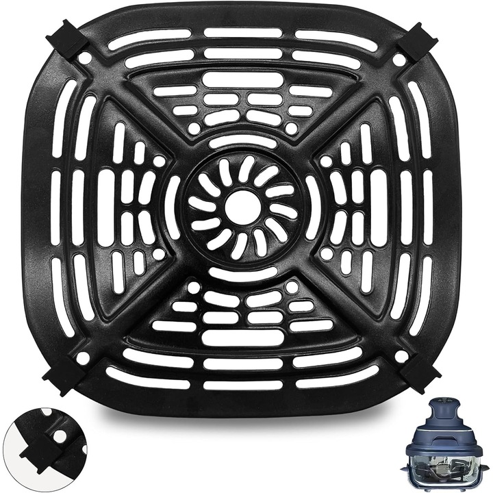 Placa de gratar pentru friteuza cu aer, 14.5cm, set accesorii bucatarie