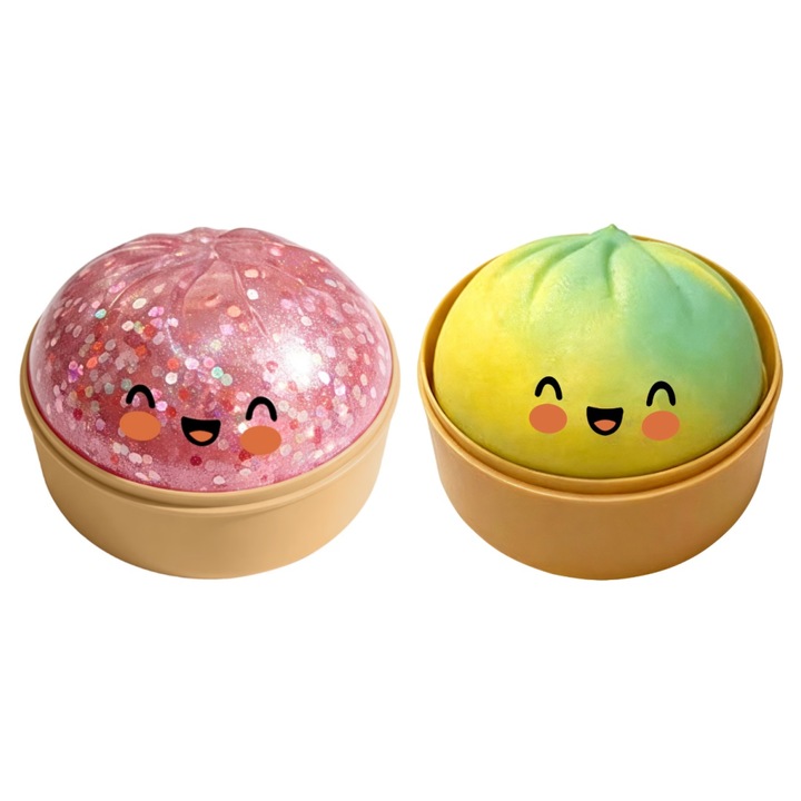 Interaktív gyerekjáték, zsemle modell, puha anyag, könnyen tisztítható, sokszínű, hordozható