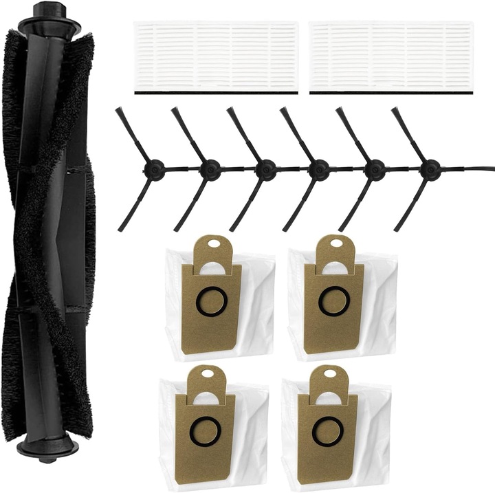 Комплект аксесоари за прахосмукачка, 1 основна четка, 4 торбички за прах, 2 филтъра, 6 странични четки, VIOMI S9