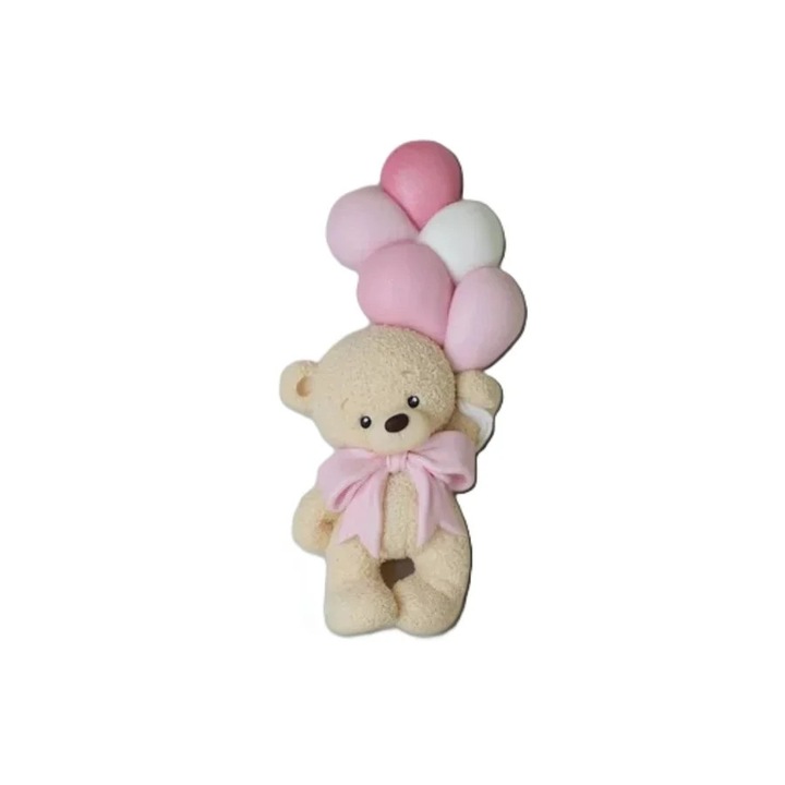 Силиконова форма, Milmatt, Малка мечка с балони, за сапун и свещи