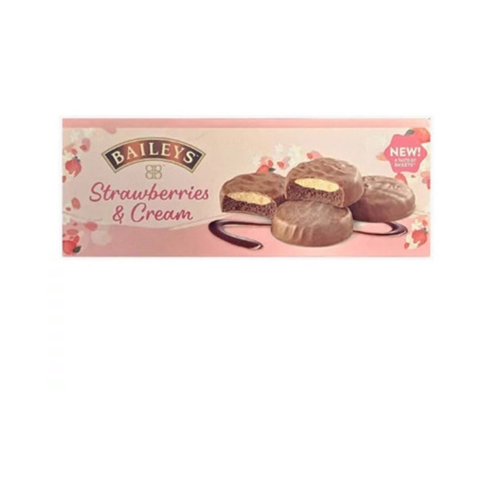 Baileys Eper Ízű Krémmel Töltött Keksz Tejcsokoládé Bevonattal 128 g