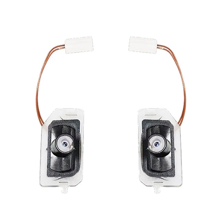 Proiectoare Mercedes Benz, set 2 buc, logo AMG, iluminare de lux