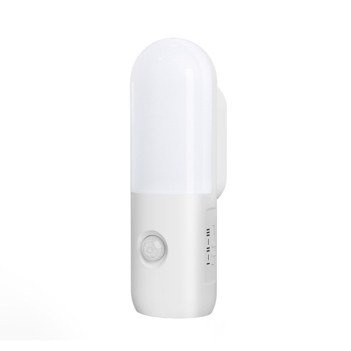 Veioza magnetica, 2W, alb, rotire 80°