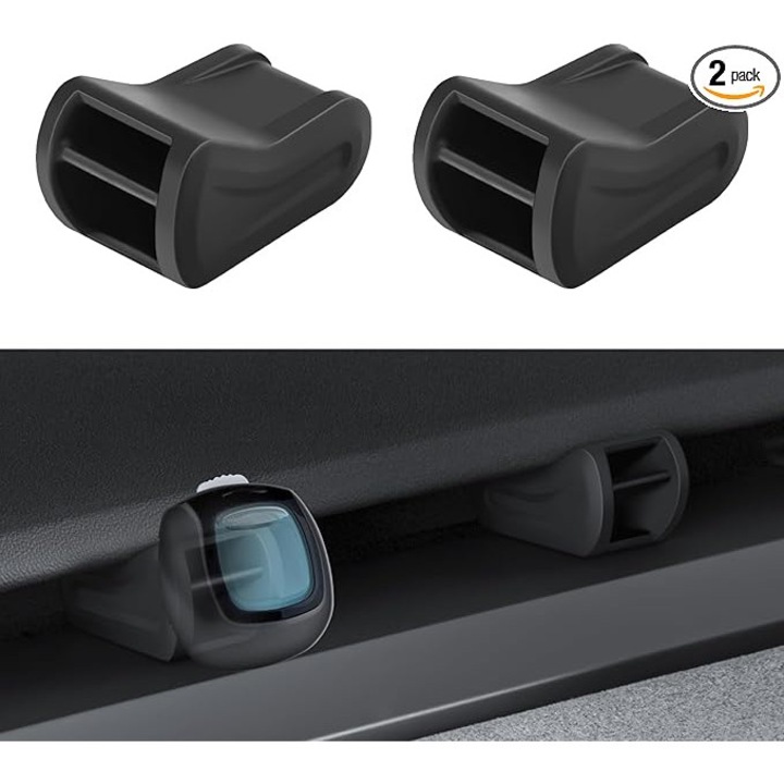 Set 2 adaptoare odorizante auto, pentru Tesla Model Y/3, dimensiuni mini, design umanizat, negru