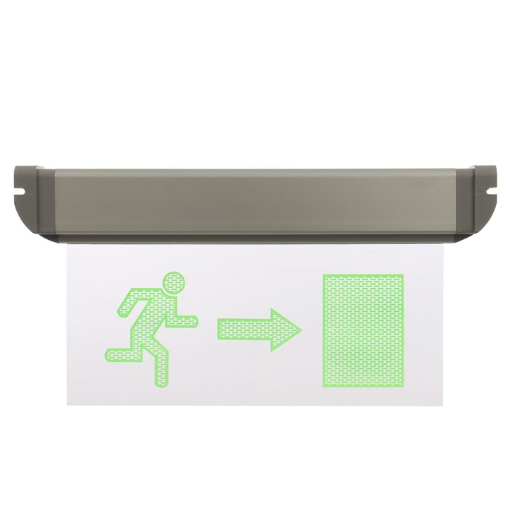 Lampa exit sageata stanga / dreapta 3114, pentru evacuare de urgenta, 6 LED, autonomie 3 ore