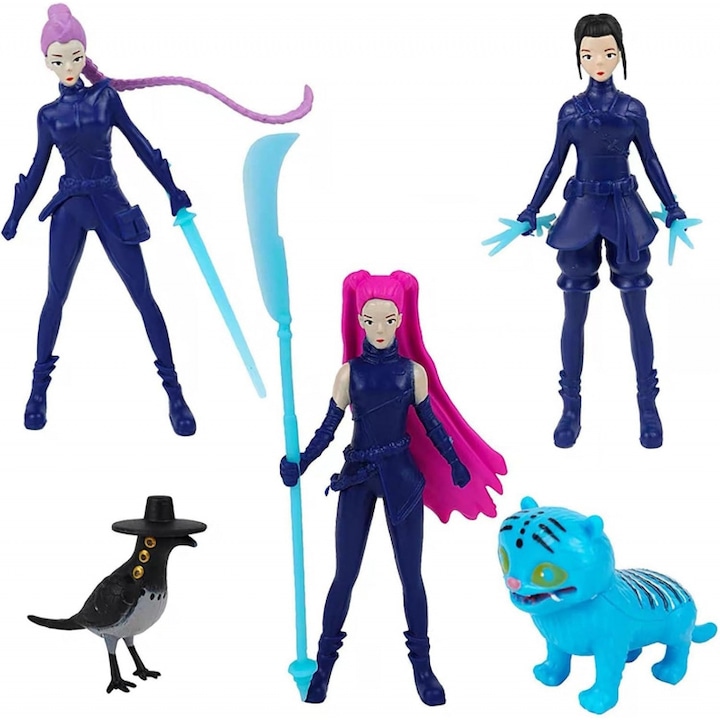 Set Figurine Kpop Demon Hunters, Colectie Completa Derpys, Tiger, Rumi, Mira, Zoey, 14+ Ani, PVC Premium, Figurine Detaliate, Pentru Colectionari, Cadou Perfect Fanilor Kpop