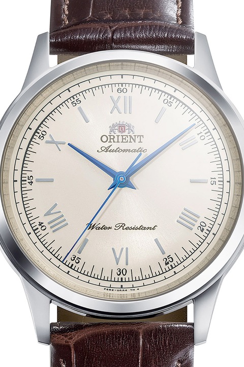 ORIENT, Uniszex automata karóra bőrszíjjal, Konyakbarna