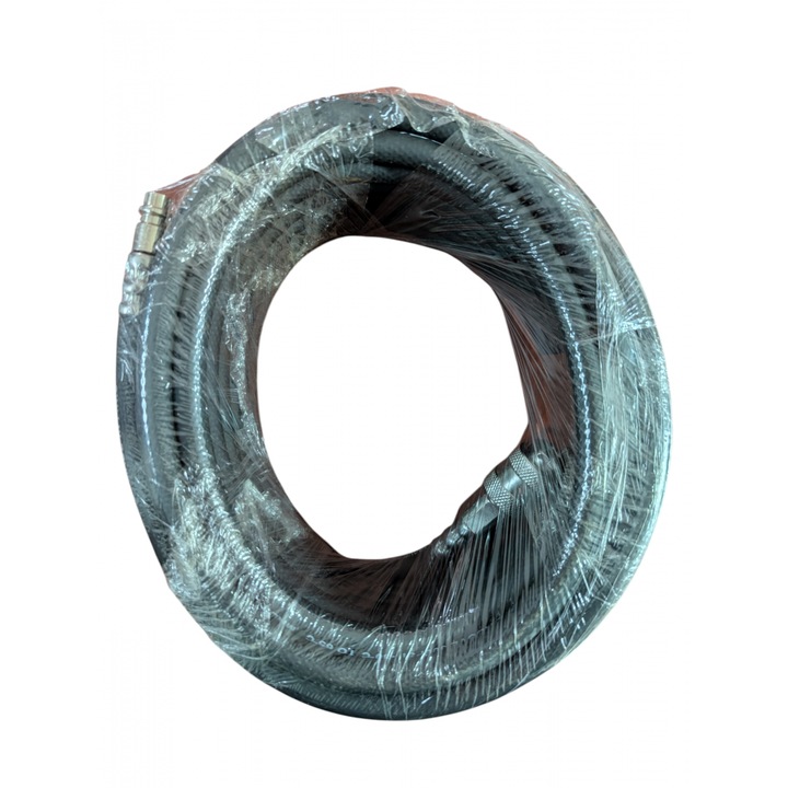 Furtun Pneumatic PVC cu Cuplaje Rapide, 6mm Diametru Interior, 10 Metri, 1/4 inch Cuplaje