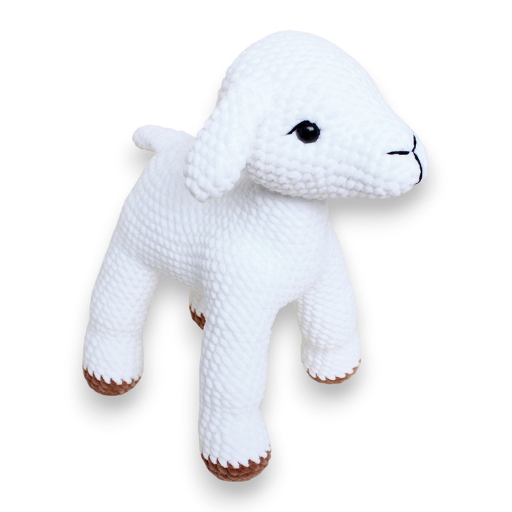 Jucarie Miel crosetat din fir de plus, Mirinka, realizata manual, 37 cm