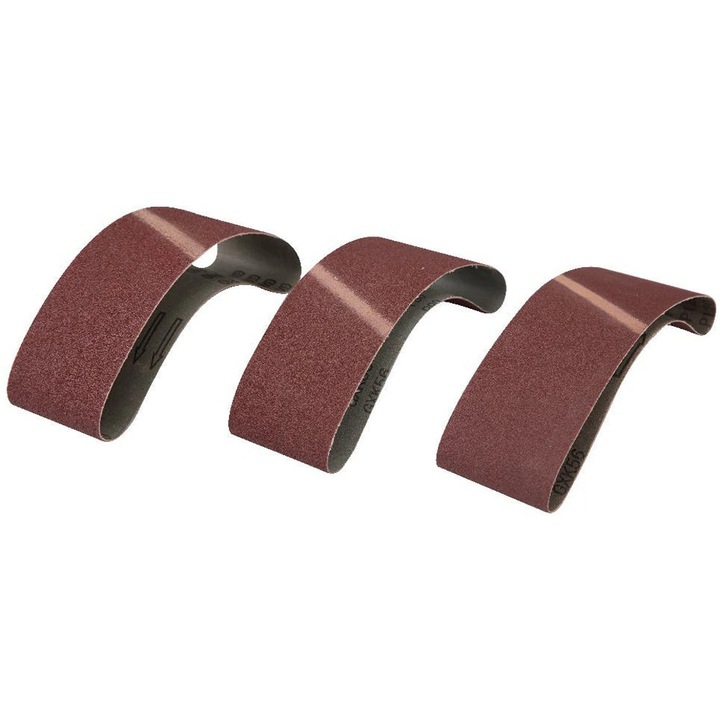 Комплект ленти за шлайфане MAC ALLISTER, 3 броя, 100x610 мм