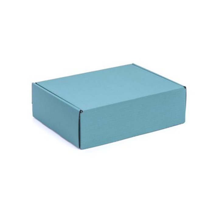 Cutie carton NEOPAK, pentru expediere, FEFCO 427, 330x250x100 mm, Verde salvie