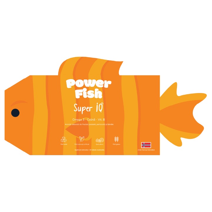 Jeleuri Pentru Dezvoltarea Functiei Cognitive, Super IQ Baieti, Powerfish, 30 buc.