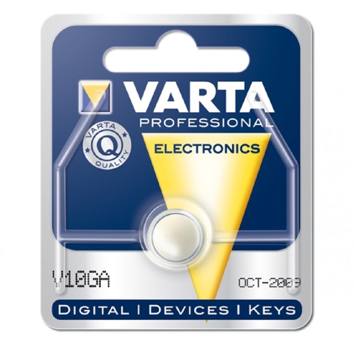 Baterie alcalină Varta Electronic V10GA (LR1130), 1, 5V, 11, 6x3, 05mm, set singular