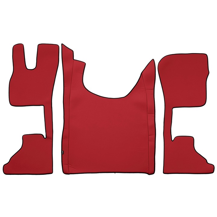 Covorașe Acoperire Completa F-CORE, roșu, pentru DAF XG+ XG 10.21-, cu suspensie pe scaun pasager