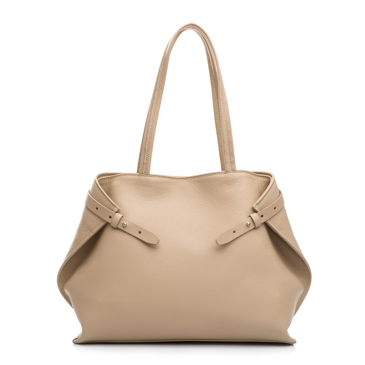 Geanta dama de umar, Musette, MANON, Piele naturala, 34 x 34 x 41