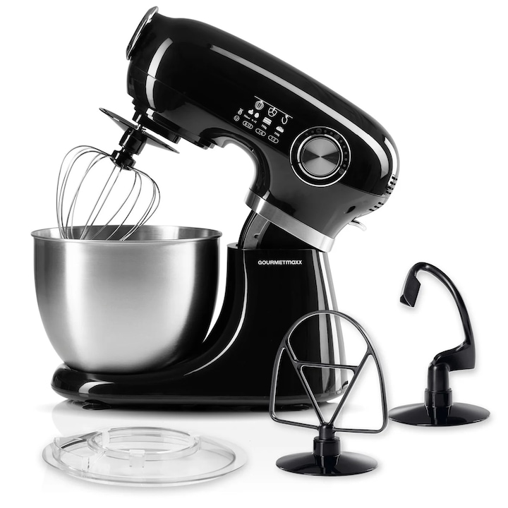 Robot de bucătărie Gourmet, negru, 600W, 3.5l, 16x21x21cm