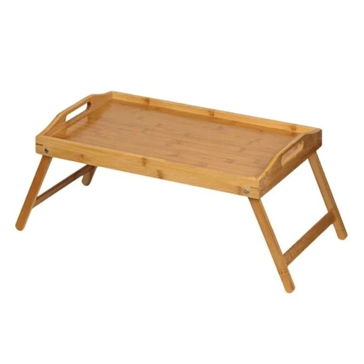 Tavă de servire pliabilă ZoePRO COOL, bambus, 50x30x5.5cm, cu mânere